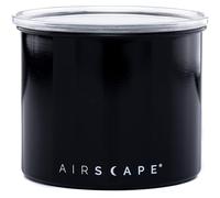 AirScape Boite Conservatrice Nourriture en Inox - Breveté Hermétique Couvercle Interne Vide Air - Couvercle supérieur en Verre - Finition Laqué Noir - Volume 0,9L - Contenance 250g