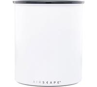 Airscape Boîte de rangement pour café (grains secs de 1,1 kg) - Grande capacité de kilo avec couvercle breveté à libération hermétique pour évacuer l'air pour préserver la fraîcheur - mat blanc