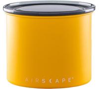 Airscape Edelstahl-Aromabehälter Klein, Kaffeedose, Aufbewahrungdose, Edelstahl, Gelb Matt, AS2504