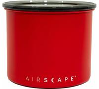 Airscape Edelstahl-Aromabehälter Klein, Kaffeedose, Aufbewahrungdose, Edelstahl, Signalrot Matt, AS2804