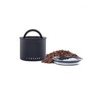 Airscape Récipient à café en acier inoxydable - Récipient de stockage alimentaire - Couvercle hermétique breveté - Conservation de la fraîcheur des aliments grâce à l'excès d'air (petit, noir mat)
