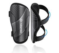 Airsfish Protège Tibias Kids Soccer Certifiés CE - Légers, Durables et Antidérapants avec Sangles Réglables, Haute Résistance pour Garçons et Filles