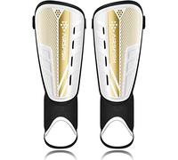 AirsFish Protège-Tibias pour Garçons Certifiés CE avec Protection de la Cheville, Protège-Tibias Haute Résistance, Sangles Réglables Étendues Antidérapantes Respirantes, pour Garçons et Filles