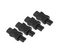 Airshi Adaptateur d'alimentation, 4PCS Bonne Isolation Boîtier en PVC Plug and Play Convertisseur IEC320 C8 vers IEC320 C7 pour Châssis PDU