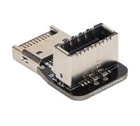 Airshi Adaptateur de Panneau Avant USB, Connecteur de Panneau Avant Compact Pratique pour PC