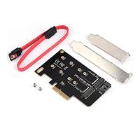 Airshi Adaptateur M.2 vers PCI-E, Bonne Performance Pratique 2 Ports .2 vers Carte Adaptateur PCI-E, Stable pour Ordinateur de Bureau