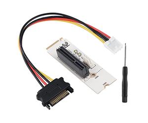 Airshi Adaptateur Ngff vers Pci-E, Carte Ngff vers PCE Express, LED Durable efficacité Pratique Pratique Simple pour Ordinateur Portable Bureau à Domicile (#1)