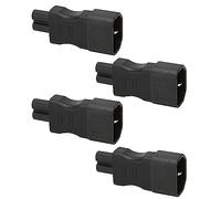 Airshi Adaptateur Secteur IEC320 C14 vers IEC320 C7, Cuivre et PVC IEC320 C14 vers IEC320 C7 Convertisseur de Puissance 4 Pièces pour Imprimantes