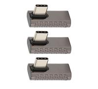 Airshi Adaptateur USB C vers USB C, 3 Adaptateurs USB C à Angle Droit Femelle vers Mâle pour Tablette