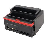Airshi Baie de Disque Dur, Fonction de Clonage de Station d'accueil HDD Largement Utilisée, Double Emplacement USB2.0 vers IDE pour PC (Prise UE)