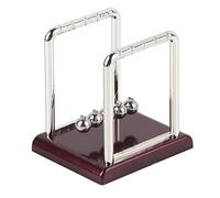 Airshi Boules d'équilibre de Berceau de Newtons d'outil Scientifique éducatif, Joli Jouet de Boule de Pendule d'ornement, carré pour la Maison de Bureau (Petite Boule de Billard