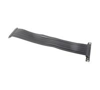 Airshi Câble d'Extension GPU, Extension de Signal PCIE 4.0 X16 à Angle Droit plaqué Or pour Ordinateur de Bureau (25cm)