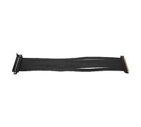 Airshi Câble d'Extension GPU, Extension de Signal PCIE 4.0 X16 à Angle Droit plaqué Or pour Ordinateur de Bureau (35cm)