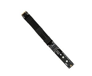 Airshi Câble d'extension SSD M.2 NVMe, Installation Facile Petit Câble d'extension SSD Compact Matériel de PCB Portable Durable pour la Maison (10cm)