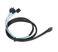 Airshi Câble SAS 12 Go, Câble de Disque Souple Mini Array Transmission Rapide Résistant à l'usure 7 Broches pour Ordinateur (1m / 3.3ft)