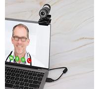 Airshi Caméra Web USB Webcam PC Haute Définition 480P, Rotation à 360 ° Filaire à Clipser pour 2000 pour XP/Win7/8/10