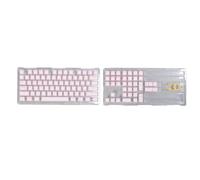 Airshi Capuchons de Touches en PBT, Double Couche, 113 Touches, pour Clavier Mécanique Professionnel, Hauteur Originale pour Claviers Mécaniques (Pink)
