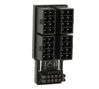 Airshi Carte Adaptateur d'alimentation GPU, Adaptateur coudé GPU 180 Degrés 4x8P à 12P Plus 4P pour Réparation (PH316 48 Noir)