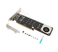 Airshi Carte Adaptateur SSD M.2 NVMe, Extension 4 Disques Carte Adaptateur SSD M.2 Double Face pour Ordinateur