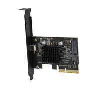 Airshi Carte d'extension USB 3.2 Gen 2, Carte d'extension PCIe vers USB 3.2 20 Gbps ASM3242 Contrôle pour Ordinateur de Bureau