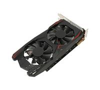 Airshi Carte Graphique, Carte Graphique de Jeu Vidéo Double Ventilateur Robuste à Faible Bruit Refroidissement Rapide pour Ordinateur (GTX1050Ti 4 Go DDR5 128 Bits)