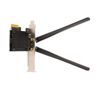 Airshi Carte WiFi Interne, Technologie MU MIMO à Gain élevé 6dBi 2.4G 5G 6G Carte WiFi PCIE Plug and Play Tri-Bande avec Antennes pour PC pour