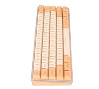 Airshi Clavier de Jeu 60% Clavier de Bureau Filaire USB Rétroéclairage RVB 61 Touches émulant la Technologie Mécanique Plug and Play pour Joueur de Jeu en (Orange Jaune)