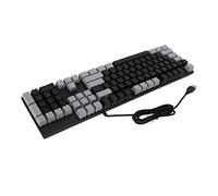 Airshi Clavier de Jeu Mécanique, Clavier Mécanique RVB Ergonomique à Haute sensibilité, Aucun Pilote Nécessaire pour la Salle de Jeu de Bureau (Gris Noir)