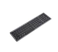 Airshi Clavier d'ordinateur, Clavier Ultra Mince Clavier Rétro Clavier Ergonomique Clavier pour iOS / / (Gris Fer)