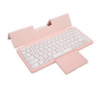 Airshi Clavier, étui pour Tablette Batterie Rechargeable Pliable Fonctionnement simultané avec Trackpad pour Téléphones Win XP (Rose)