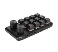 Airshi Clavier Macro de Programmation, 12 Touches Programmables 2 Boutons Réponse Rapide Mini Clavier personnalisé Multifonction pour Ordinateur (USB Filaire)