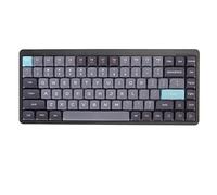 Airshi Clavier Mécanique, 2.4G sans Fil 4 Feux Latéraux 84 Touches 3 Modes Câblés Type C Keycaps PBT 5.0 Clavier pour pour iOS