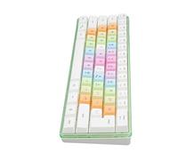 Airshi Clavier Mécanique 61 Touches, Petit Rétroéclairage RVB 61 Touches Clavier Mécanique Filaire pour Le Travail de Bureau (Blanc)
