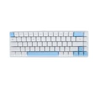 Airshi Clavier Mécanique, Clavier d'ordinateur sans Fil échangeable à Chaud 61 Touches 3 Modes 2000 MAh pour Ordinateurs Portables pour 7 8 10 11 (Bleu et Blanc)