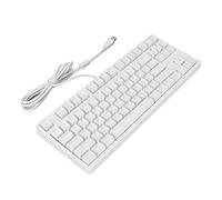 Airshi Clavier Mécanique, Clavier Filaire ABS à Réponse Rapide Conception Ergonomique pour Le Bureau (Blanc)