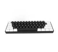 Airshi Clavier Mécanique, Clavier Mécanique coloré à 61 Touches Filaire avec Effet d'éclairage Cool pour la Maison (Blanc Noir)