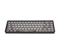 Airshi Clavier Mécanique Modulaire, Clavier de Jeu personnalisé insonorisé à 65%, Filaire ou sans Fil, 68 Touches pour PC (Noir)