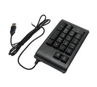 Airshi Clavier Numérique Filaire USB, Clavier Numérique à Faible Bruit 19 Touches ABS Plug and Play pour Ordinateur de Bureau