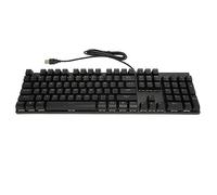 Airshi Clavier Pleine Taille, Clavier d'Ordinateur Filaire, Compact, Anti-Ghosting, Rétroéclairage RVB, 104 Touches pour Ordinateur (Black)