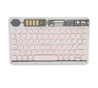 Airshi Clavier Portable, Clavier sans Fil Rechargeable Léger pour Bureau pour Ordinateur Portable Professionnel (Rose)