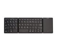 Airshi Clavier sans Fil, Clavier à 3 Couches, Bonne stabilité, Batterie 140 MAh, Bouton à Faible Bruit pour Tablette, Ordinateur Portable, Smartphone (Noir)