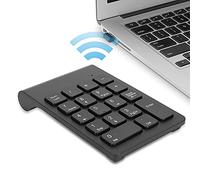 Airshi Clavier sans Fil élégant, Clavier Numérique, pavé Numérique, Ergonomique pour PC (Noir)