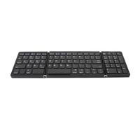 Airshi Clavier sans Fil, Touches de Ciseaux Clavier Pliable sans Fil Longue Endurance Silencieux Triple pour Tablette (Noir)
