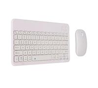 Airshi Combo Clavier et Souris, Clavier et Souris Légers pour PC pour Ordinateur de Bureau (Blanc)
