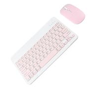 Airshi Combo Clavier et Souris, Clavier et Souris sans Fil étanches pour Ordinateur Portable pour (Rose)