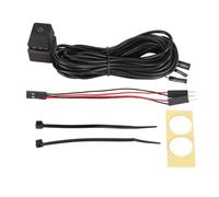 Airshi Commutateur d'alimentation pour Ordinateur, Câble Long, Opération Mécanique Facile, Interrupteur d'alimentation PC Plug and Play pour Bureau (Lumière colorée 4m)