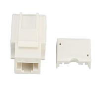 Airshi Connecteur Réseau RJ45, Bornes Plaquées Or Module Réseau Plug and Play Cat6 Non blindé Coque PC Ignifuge à 90 Degrés pour la Voix