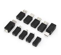 Airshi Connecteur USB2.0 Connecteurs de Convertisseurs Mâle à Femelle Convertisseur USB2.0, Adaptateur USB2.0, Plug and Play pour PC Portable