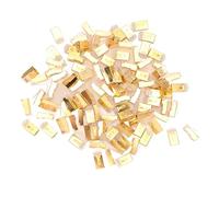 Airshi Connecteurs de Passage RJ45 CAT6e, 100 Pièces Réduisent Les Interférences de Signal Connecteurs à Sertir de Câble Ethernet Plug and Play pour Fil Solide (Plaqué Or)