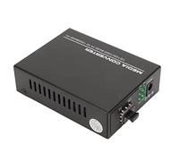 Airshi Convertisseur de Média Ethernet, Convertisseur de Média Fibre Gigabit avec 4 Ports électriques pour la Maison (Prise UE)